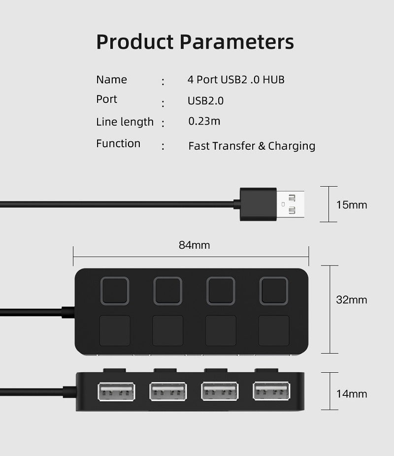 4-Fach USB Hub